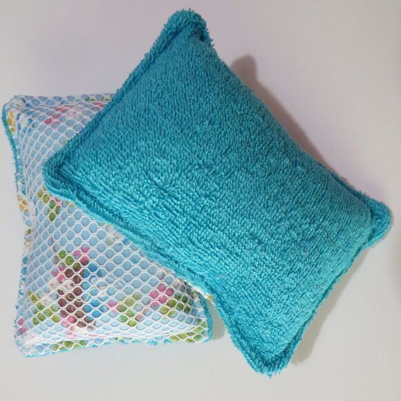 Reusable Sponge Blue Bird Dish Scrubby Set of 2 - Picture 4 of 5